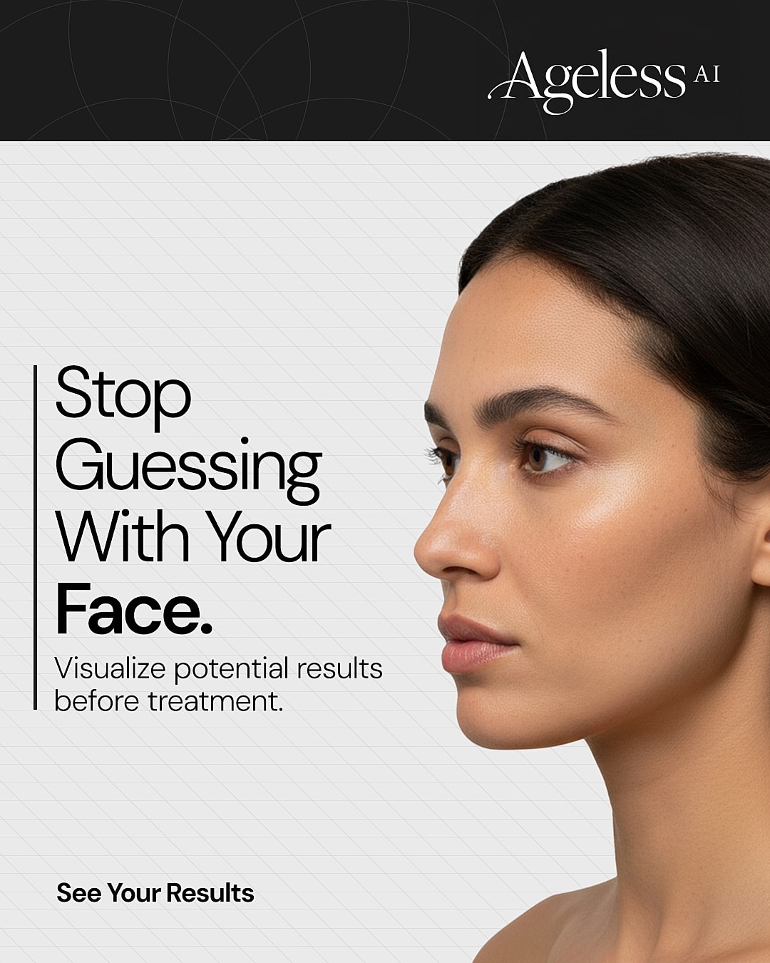 AI facial analysis for treatment visualization.