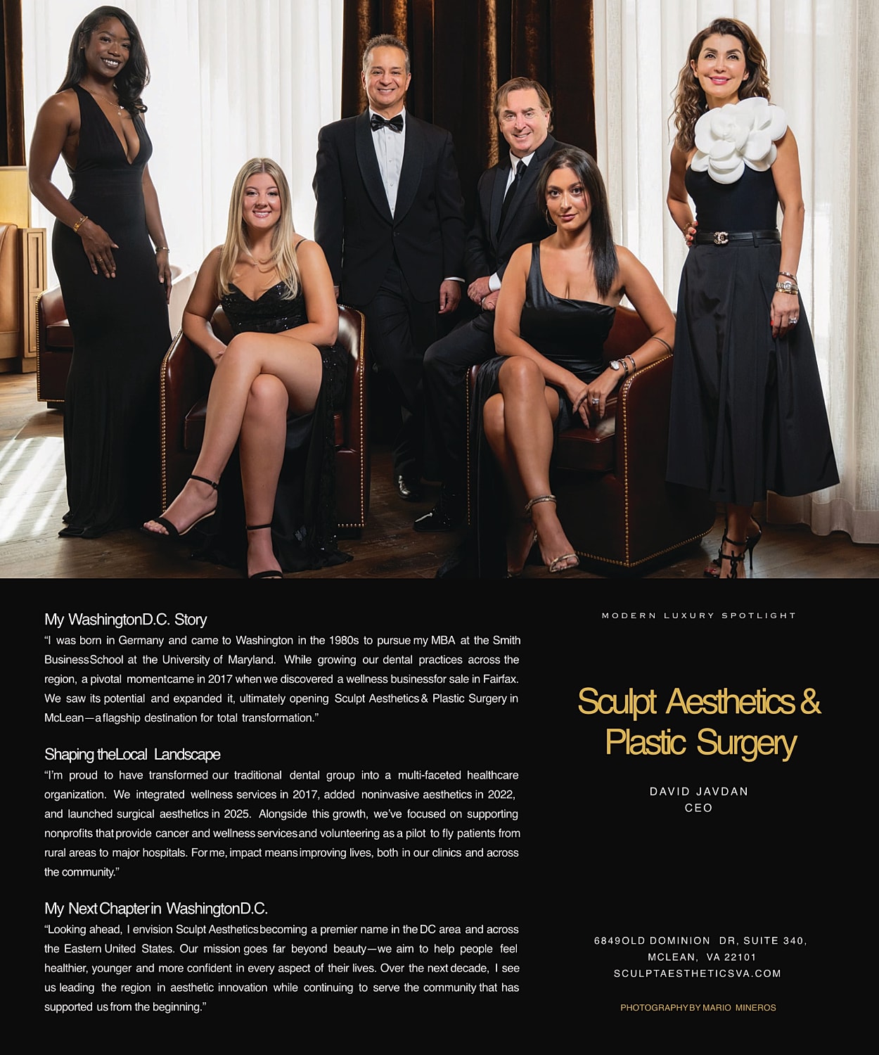 Group portrait of Sculpt Aesthetics leadership team.