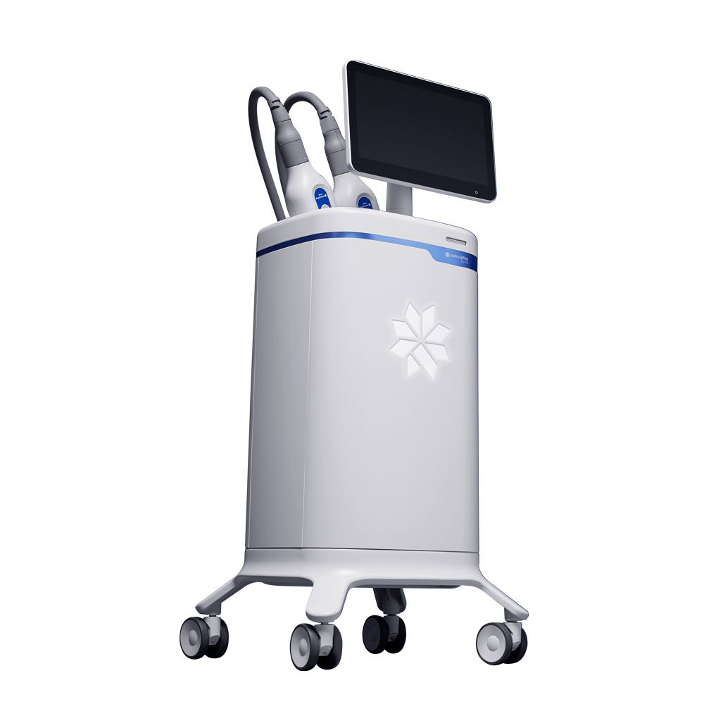 CoolSculpting before and after comparison image.